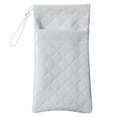 thumbnail image 1 of Soft PU Sunglass Case Double Storage Pouches Compact Travel Design Squeeze Top Sunglass Bag, 1 of 13