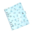 thumbnail image 1 of Uxcell Soft A5 Flower Clear Binder Cover with Snap Button Closure,Blue, 1 of 6
