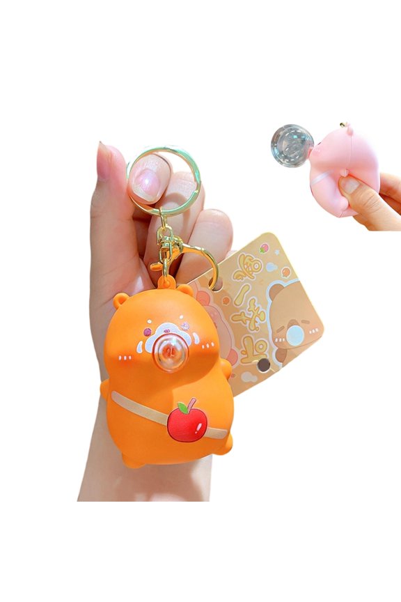 Soft PVC Bubble Popper Keychain 6.2X5Cm Fun Squeeze Toy Anxieties Relief Pendant For Adults Students And Holiday Present