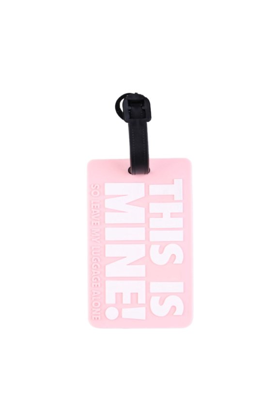 Soft PVC Fashion Letter Printed Travel Tags Suitcase ID Name Tag Airplane Labels Bag Tags