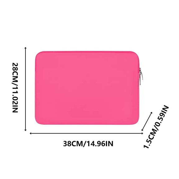 Soft Padded Neoprene Laptop Sleeve with Secure Zipper, Protective Case for Safeguarding Devices in Backpacks, Versatile Cover for Travel, Campus, and Everyday Commute Carry