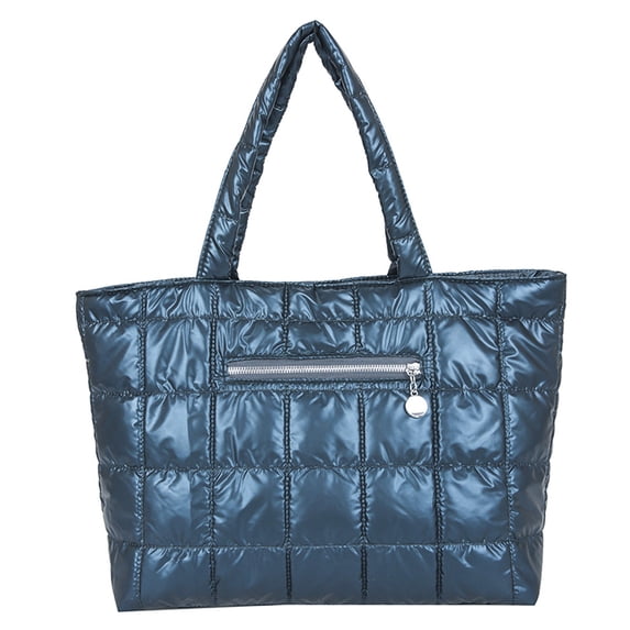 Soft Padded Nylon Tote Shoulder Bag,Large Capacity Daily Organizer,Lightweight Multi Carry Handbag,Tear Resistant Storage Purse,Work Shopping Travel Essentials,Versatile Women Casual Carry Bag