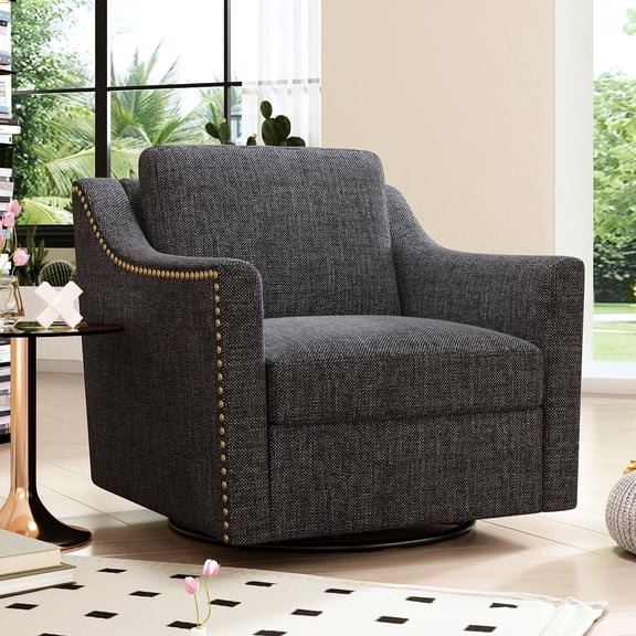 Soft Padded Seat - 360 Degree Rotation - Bedroom Relaxing - Natural and Comfortable Seating