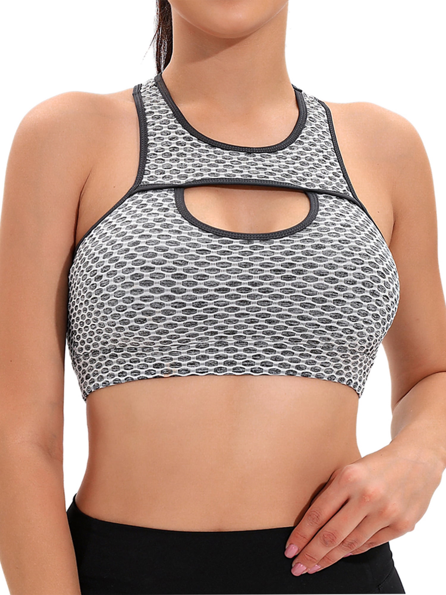 YouLoveIt Women Lace Sport Bras Breathable Sports Bra Sport Fitness Vest  Lace Bra Yoga Running Fitness Workout Stretch Fitness Gym Lace Crop Top  Sleep Bra 