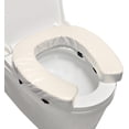 thumbnail image 1 of Ristpal Soft Padded Toilet Seat Cushion with 2-Inch High-Density Foam & Waterproof PU Fabric, U-Shape Padded Toilet Cushion - Secure Hook & Loop Tape, Fits Standard/Elongated Toilets (Beige), 1 of 6