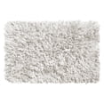 thumbnail image 1 of Soft Paper Shag Cotton Poly Blend Bathroom Rug, White, 1 of 2