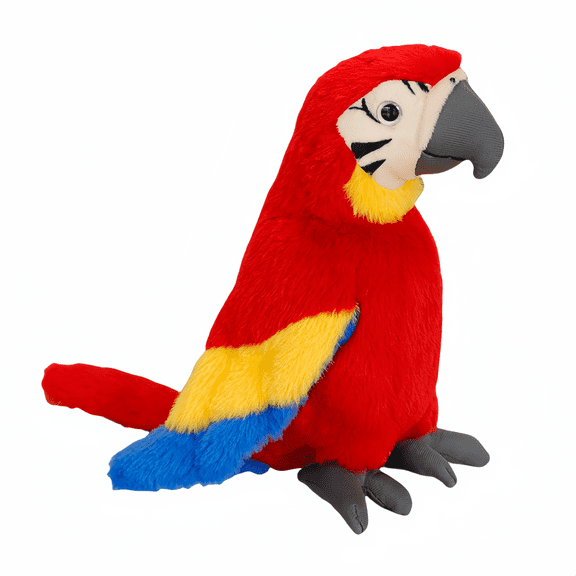 Soft Parrot Plush Toy-Cuddly Parrot Stuffed Animal Plush-Precious Companion - By TigerBear Toy-9.4inch
