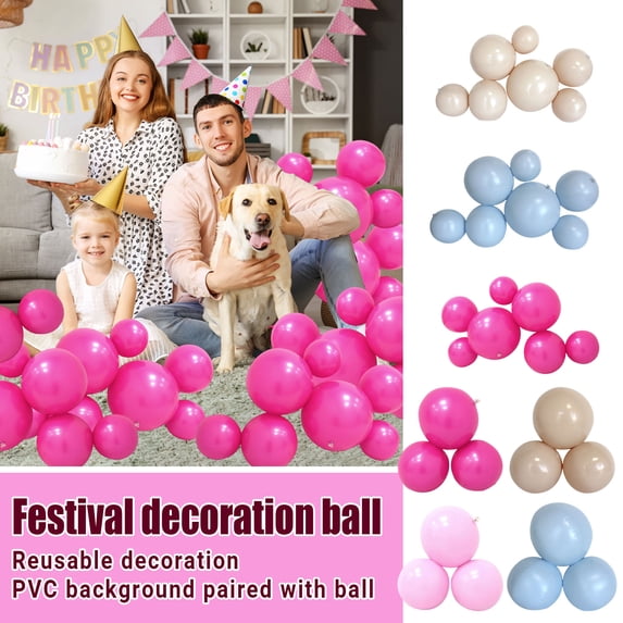 Soft Pastel and Hot Pink Reusable Birthday Balloons, Serve As Versatile Birthday decorations for Home Spaces, Build Custom Balloon decorations for Girls Birthday Party decorations