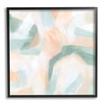 thumbnail image 1 of Soft Pastel Shapes Abstract Abstract Painting Black Framed Art Print Wall Art, 1 of 7