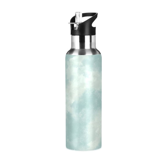 Soft Pastel Texture 600ml Double Walled Stainless Steel LeakProof Sports Bottle Thermo 8h