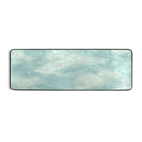 Soft Pastel Texture 72x24" Runner Rug, Non-Slip Memory Foam Cushion, Anti-Crease for Hallways and Bedrooms
