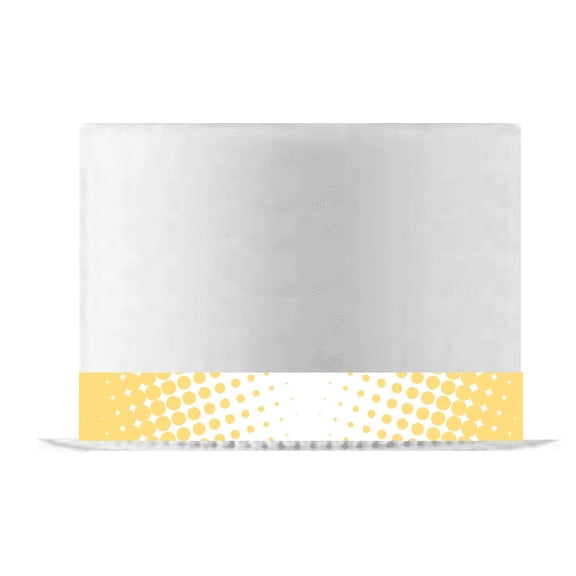 Soft Peach and White Bubbles Edible Cake Decoration Ribbon -6 Slim Strips