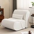 thumbnail image 1 of Soft Pellet Velvet Recliner, Comfortable Lounge Chair with Waist Pack Padding, Lazy Floor Single Sofa Chair with Pillow, Ideal for Living Room, Bedroom Office, 1 of 7