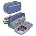 thumbnail image 1 of Soft Pencil Case,Colored Pencil Pouch Cute Pencil Box Zipper Pouch Pencil Bag,Pencil Holders Aesthetic Supplies Classroom Must Haves Hard Shell Pencil Case Pen, Pencil & Marker Cases Blue, 1 of 9