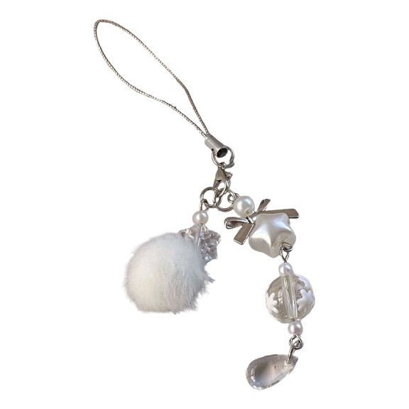 Soft Pendant Snowflake Keyring For Mobile Devices Christmas Decoration Winter Styles