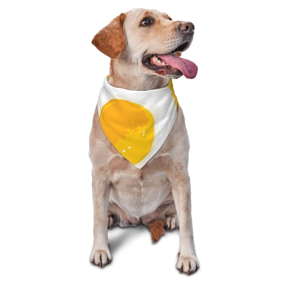 Soft Pet Bandana Triangle Scarf for Dogs Cats Washable Pet Bib Feeding Protection , Breakfast Eggs Bacon Cute