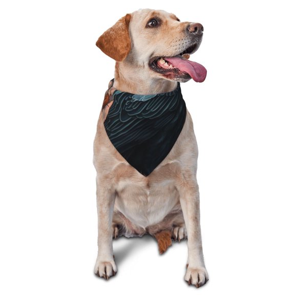 Soft Pet Bandana Triangle Scarf for Dogs Cats Washable Pet Bib Feeding Protection , Crow Flowers Raven Gothic
