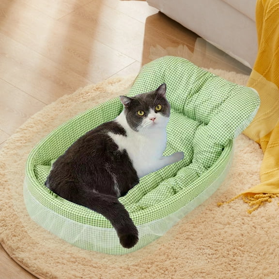 Soft Pet Bed for Cats and Dogs, Removable Mattress with Durable Shape-Retaining Support, Easy to Clean