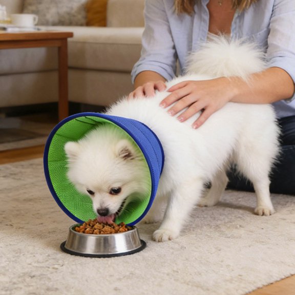 Soft Pet Recovery Collar – Breathable Mesh E-Collar for Dogs & Cats – Adjustable Anti-Lick Neck Cone with Secure Fasteners –M