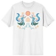 thumbnail image 1 of Soft Petal Easter Folk Art Women's White Short Sleeve Crew Neck Tee - 6XL, 1 of 3