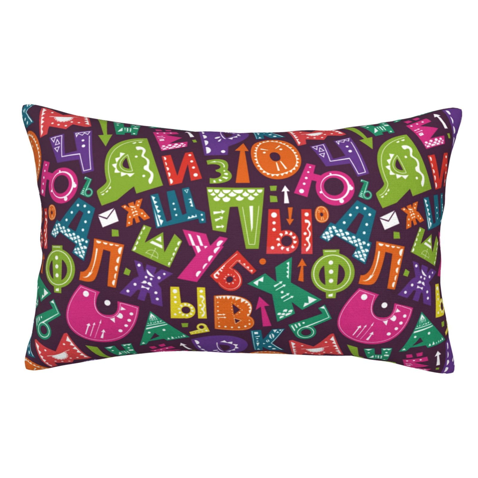 Soft Pillow Cases Luxury funny letters Pillowcases with Invisible