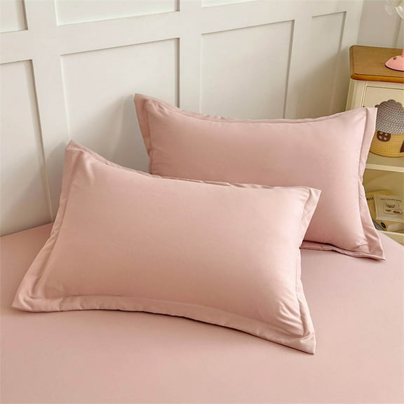 Soft Pillow Shams Set of 2 - Double Brushed Microfiber Pillow Covers - Hotel Style Bed Pillow Cases