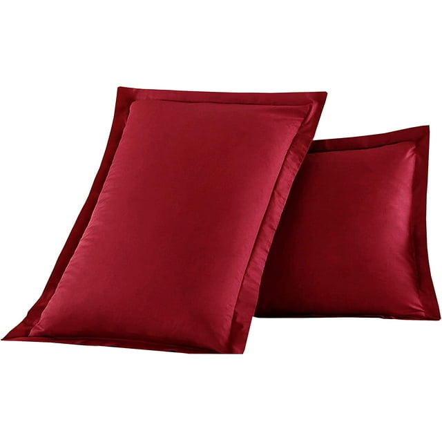 Soft Pillow Shams Set of 2 Double Brushed Microfiber Pillow Covers
