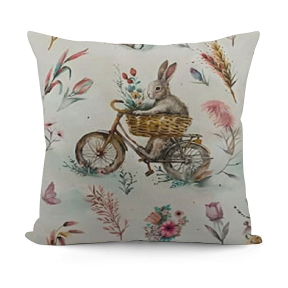 Soft Pillowcases King Baby Rabbits Decorative Bed Pillow Sham Rectangle Cushion Cover for Sofa Couch Zipper Closure