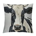 thumbnail image 1 of Soft Pillowcases King Black White Cow Decorative Bed Pillow Sham Rectangle Cushion Cover for Sofa Couch Zipper Closure, 1 of 5