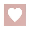 thumbnail image 1 of Soft Pink Acid Free 7x7 Heart Picture Frame Mat with White Core Bevel Cut for 4x5 Pictures - Fits, 1 of 2