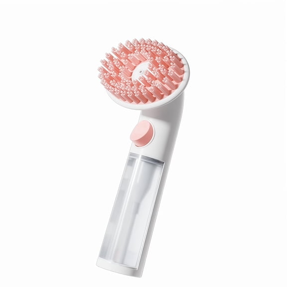 Soft Pink Bath Brush for Pets in Comfort Size for Clean and Happy Fur