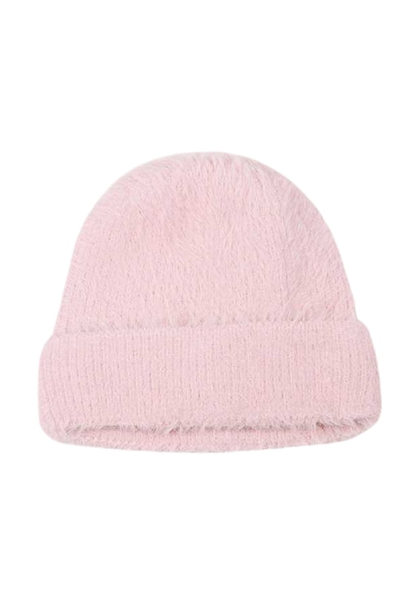 Soft Pink Beannie Winter Hat