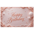 thumbnail image 1 of Soft Pink Birthday Banner Pastel Balloons Decorative Backdrop for Kids Celebration Indoor Party Photo Shoot, 1 of 6