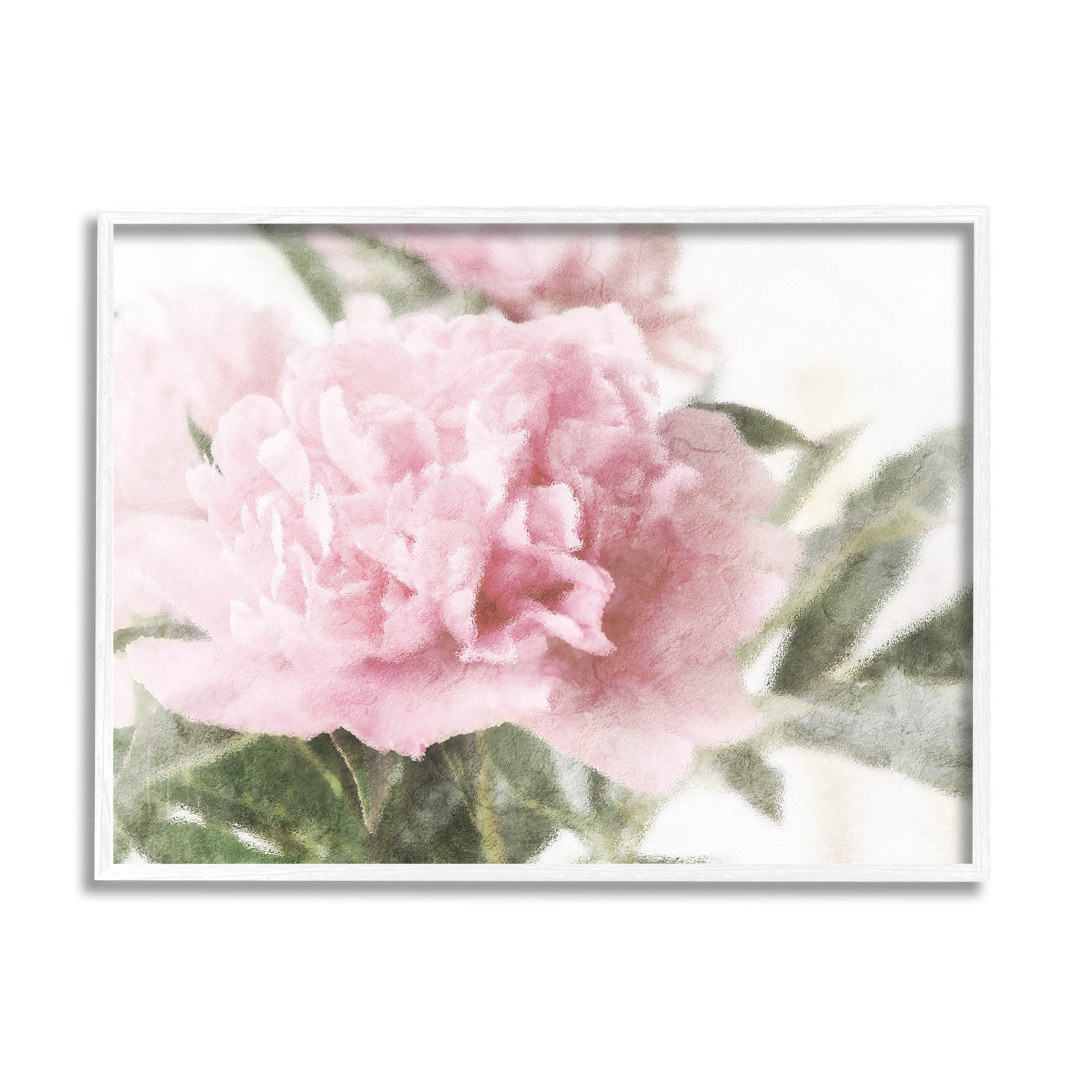 Soft Pink Carnation Blossom Botanical & Floral Graphic Art White Framed Art Print Wall Art