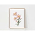 thumbnail image 1 of Soft Pink Daisy Poster For Spring Home Decor Minimalist Floral Wall Art Cottagecore Botanical Artwork Poster, Unframed Canvas Size 24x36, 1 of 4