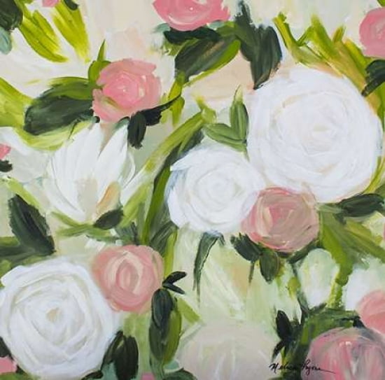 Soft Pink Floral Canvas Art - Melissa Lyons (24 x 24)
