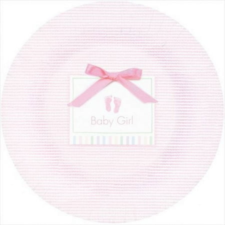 Soft Pink Large Paper Plates (8ct)