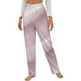 thumbnail image 1 of Soft Pink Marble Texture Winter Female Pants Flannel High Waist Women Pants Lady Warm Straight Leg Plush Trousers, 1 of 7