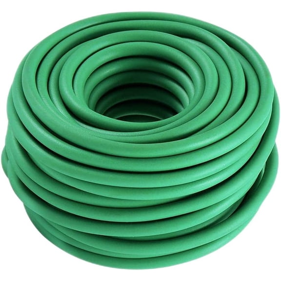 Soft Plant Ties, Garden Ties TPR Flexible Durable Heavy Duty Twist Wire for Twine Tomato Branches Vines and Tying Up Cable Wires (Green) (50ft, 0.2in)