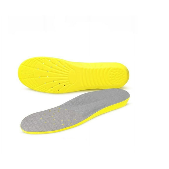 Soft Plantar Fasciitis Orthotics PU Memory Foam Shoe Inserts, Comfort Insoles, Cushioned Arch Support, Heel Cushioning, Shock Absorption, Foot Pain Relief, L(Men 8-12/ Women 10-15)
