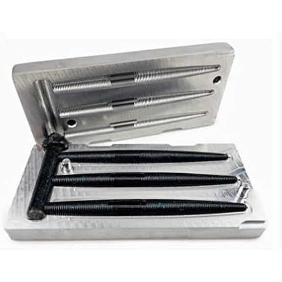 Soft Plasti Mold Lure Making Injection Molds Fishing Lures 3 Cavity Yum Dinger Aluminum 4"$$Sport & Recreation Other