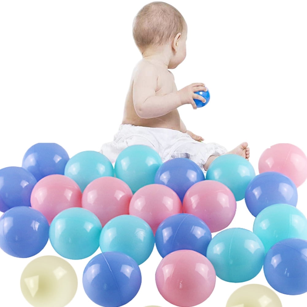 Soft Plastic Ball Pit Balls 100Pcs Plastic Toy Balls for Kids Ideal Baby Toddler Ball Pit