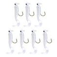 thumbnail image 1 of Soft Plastic Fishing Bait Paddle Tail Swimbait with Lead Head Hook for Freshwater Saltwater Bass Trout Panfish Lure Tackle Kit, 1 of 6