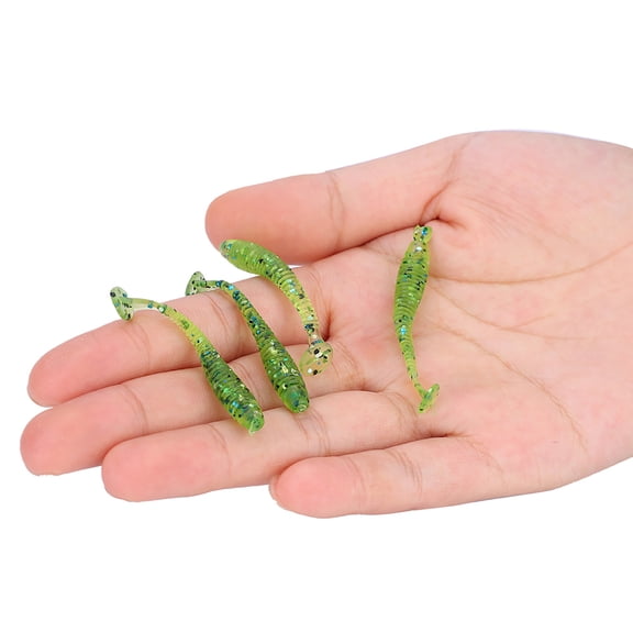 Soft Plastic Fishing Lures, 2" T,Tail, 50pcs, Durable  Versatile For Freshwater Fishing