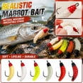 thumbnail image 1 of Soft Plastic Fishing Lures Bionic Fishing Lure 0.016 Ounce 0.8 Inch Ringed Body Imitation Maggot Fishing Bait Freshwater Saltwater Panfish Trout Crappie Soft Lure 1 Pack, 1 of 6