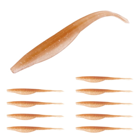 Soft Plastic Jerkbait Fluke Style Swimbaits Soft Plastic Bass Fishing Lure Fishing Baits Paddle Tail 5 Inch Length 10 per Pack