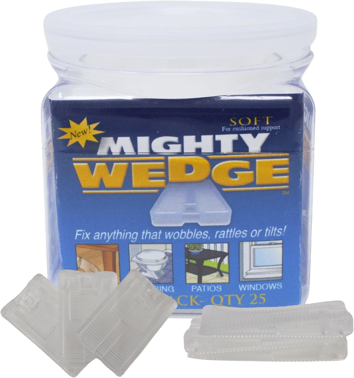 Soft Plastic Shims Made In Furniture Levelers, Toilet Shims