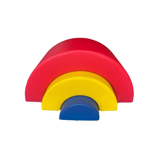 Soft Play 3-Sections Rainbow Bridge