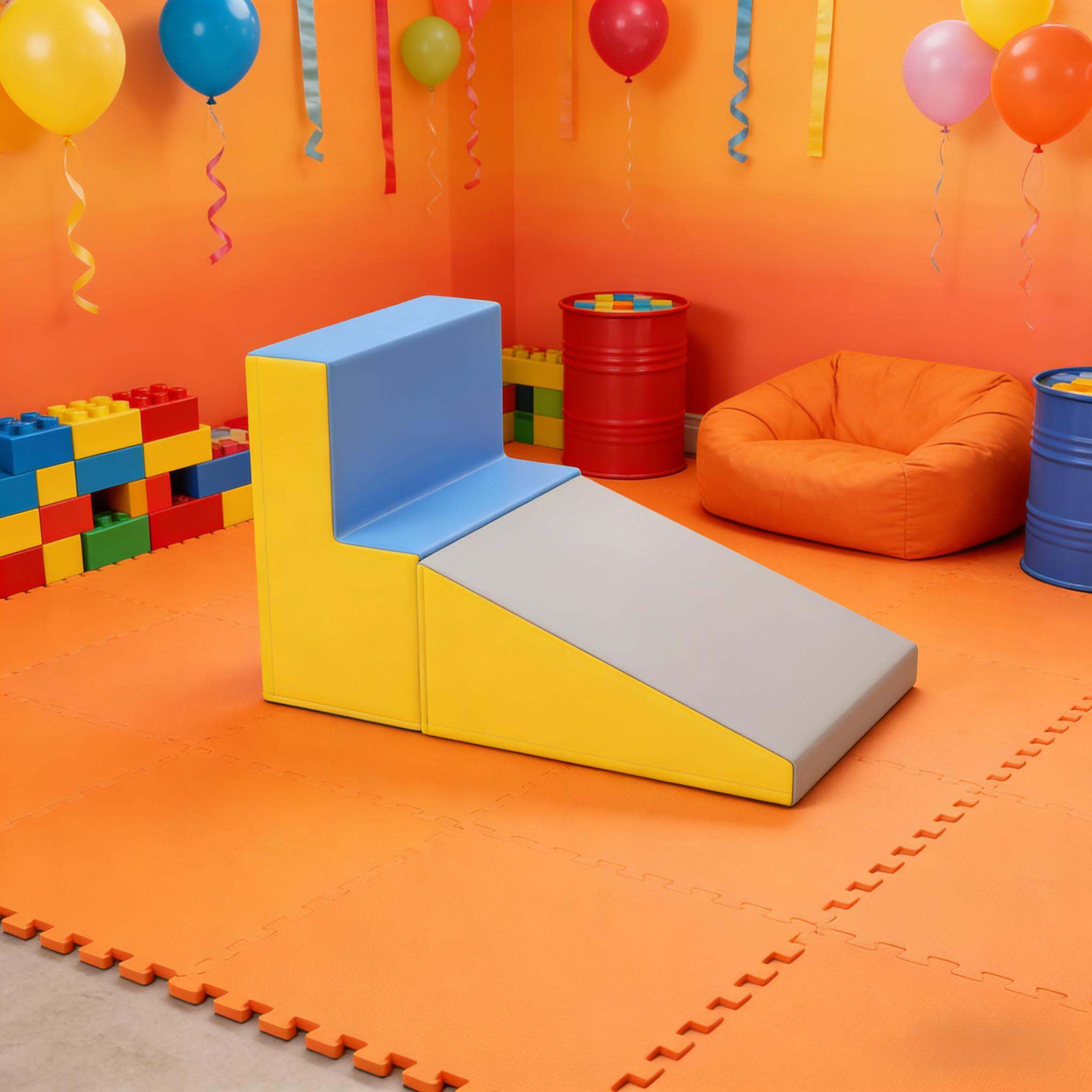 Soft Play Mat, Soft Toy,Activity Play Set, Multicolor Baby Play Mat,Pu Toddler Play Mat, Toys Soft Play