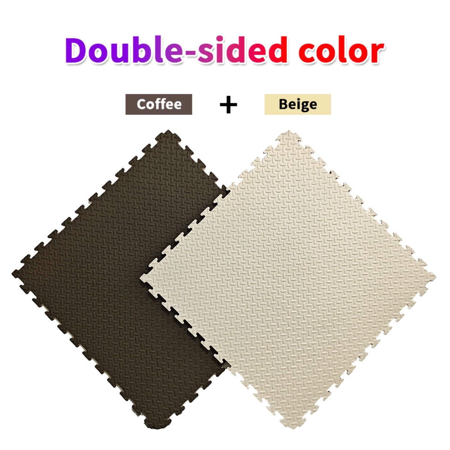 Soft Play - Pack of SIX Reversible Big EVA Mats 3ft x 3ft x 0.75" Each